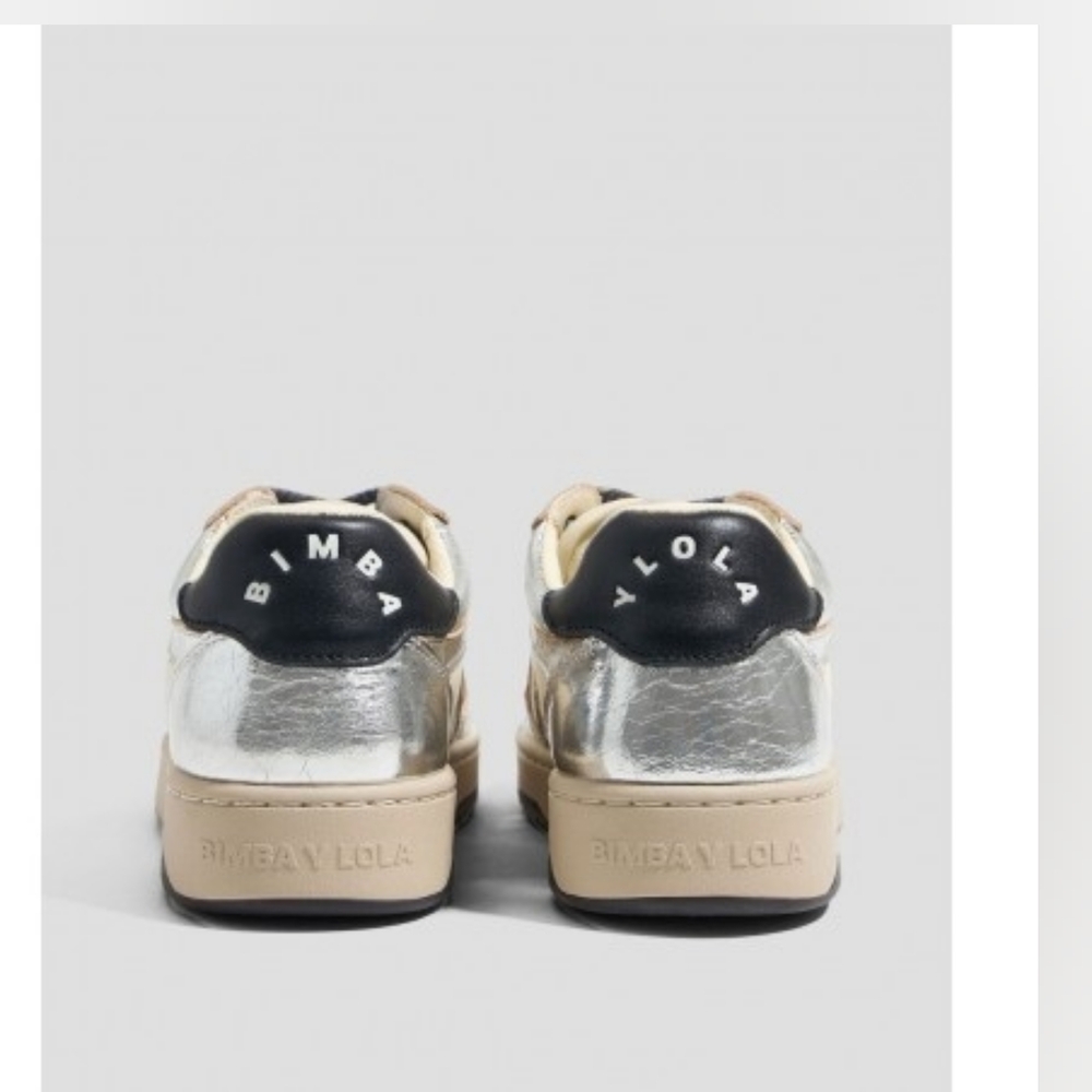 Bimba Y Lola Casual Cupsole Leather Tennis Shoes